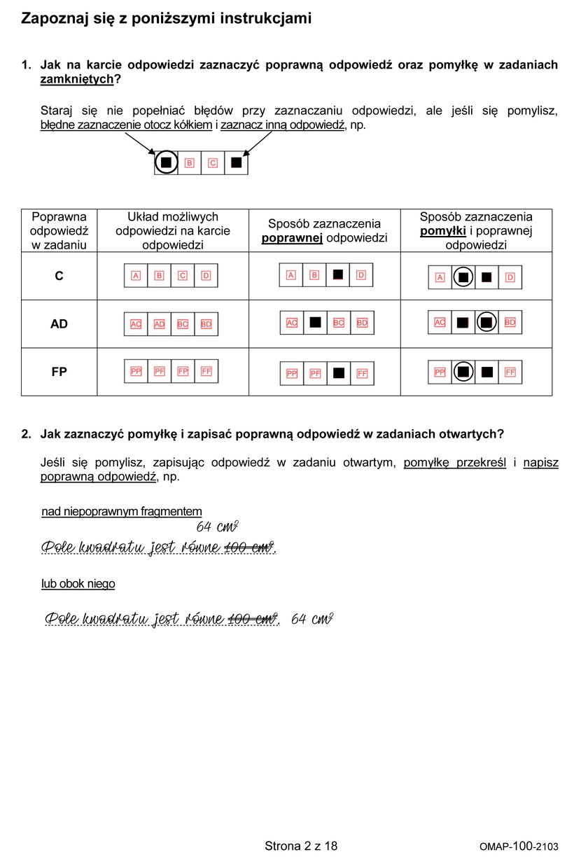 Egzamin dla ósmoklasistów z matematyki