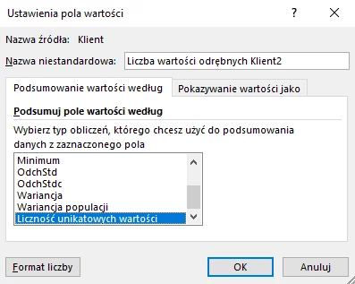 2.15  Okno Ustawienia pola wartości