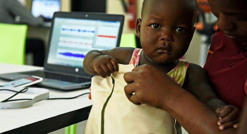 The Mama-Ope (Mother's Hope) kit, invented by Ugandan engineers, is a biomedical smart jacket and a mobile phone app that diagnoses pneumonia faster than a doctor