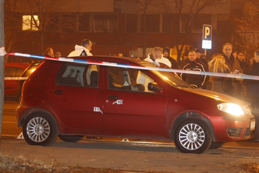 Crveni punto u kojem je likvidiran Miloš Ljubenović preksinoć u Novom Beogradu