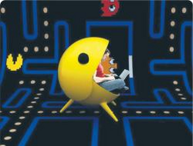 W USA za 150 dol. można kupić kolorowe siedzisko w kształcie Pacmana. A za 70 dolarów dokupimy wielkoformatowe naklejki z Super Mariem i Donkey Kongiem Fot. Mat. prasowe