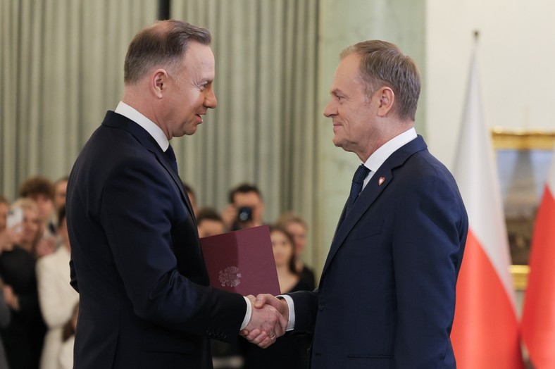 Prezydent Andrzej Duda i premier Donald Tusk