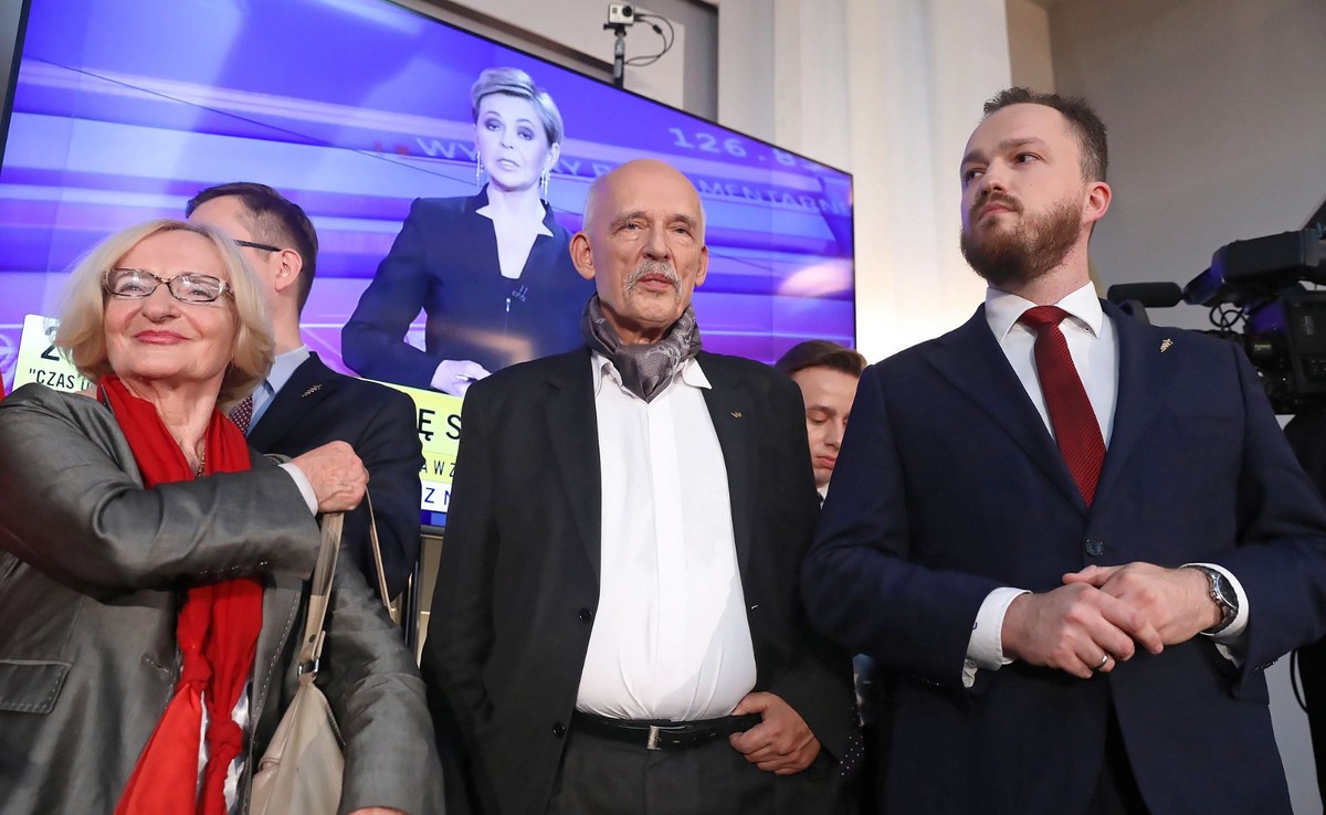 Janusz Korwin-Mikke, Sławomir Tumanowicz, Krystyna Krzekotowska