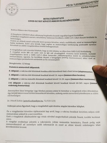 Sinopharm jelentkezési lap