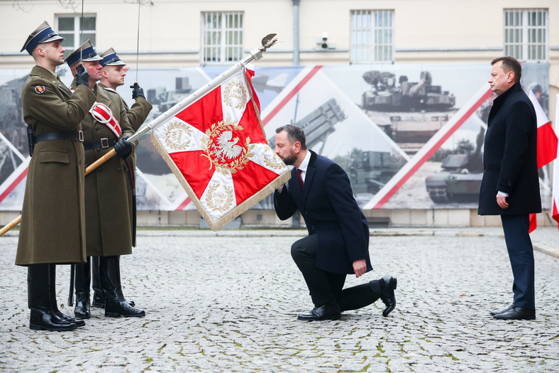 Powitanie nowego ministra obrony narodowej Władysława Kosiniaka-Kamysza