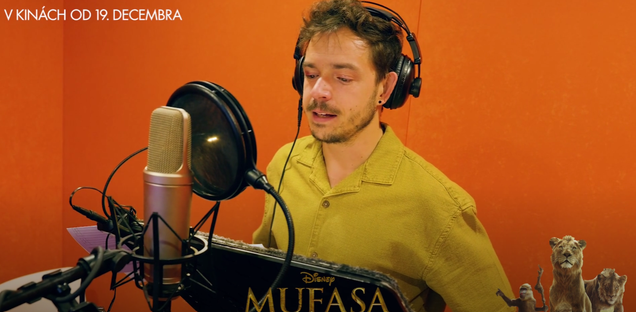 Dávid Hartl nadaboval Simbu v animovanej rozprávke Mufasa: Leví kráľ.