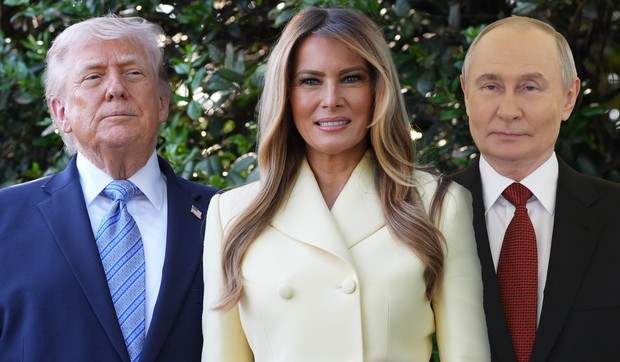 Donald Tramp Melanija Tramp Vladimir Putin