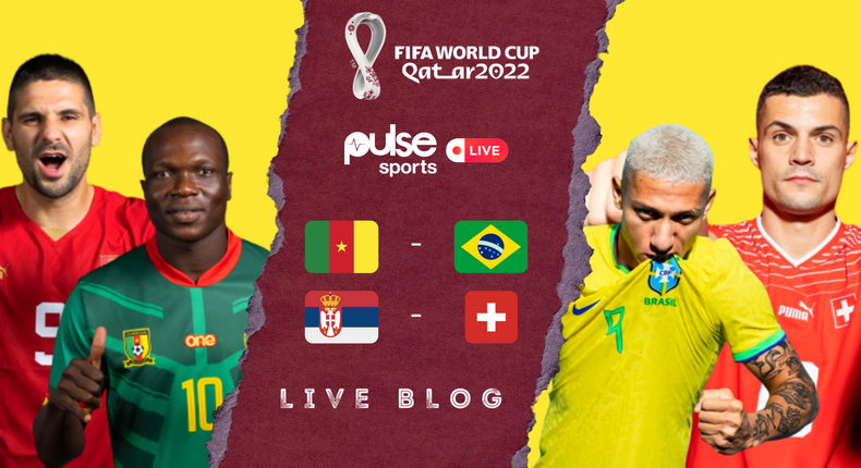 2022 FIFA World Cup Group G: Cameroon vs Brazil, Serbia vs Switzerland live blog