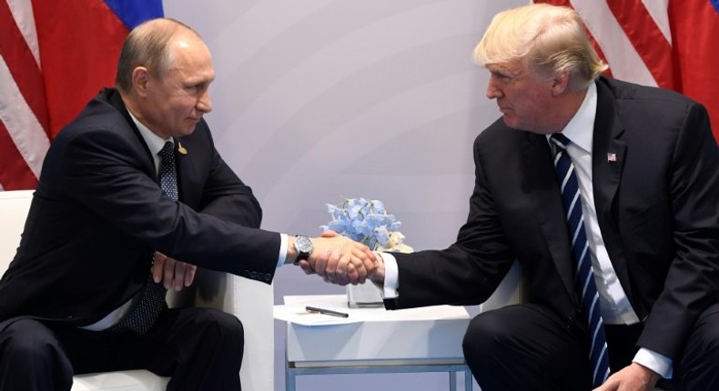 US President Donald Trump met Russian counterpart Vladimir Putin at the G20 summit in Germany this month