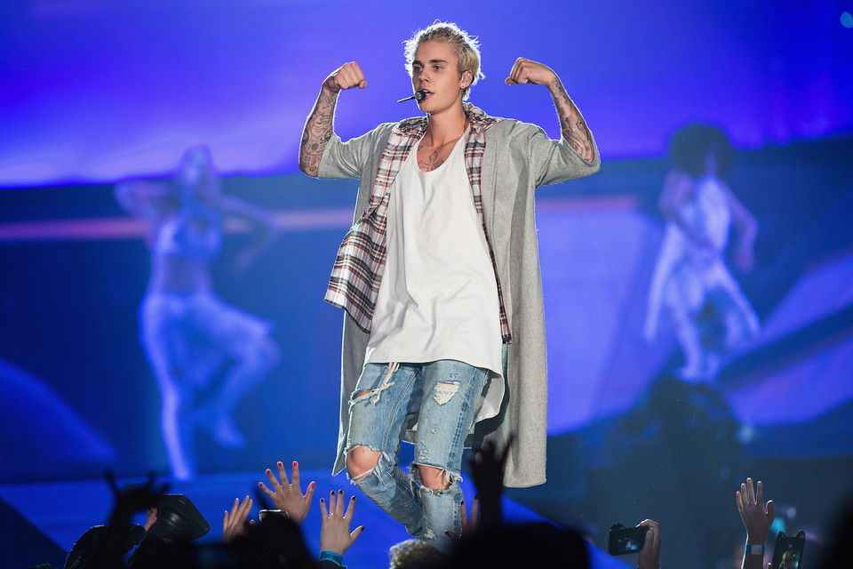 Justin Bieber na koncercie w ramach Purpose Tour 2016