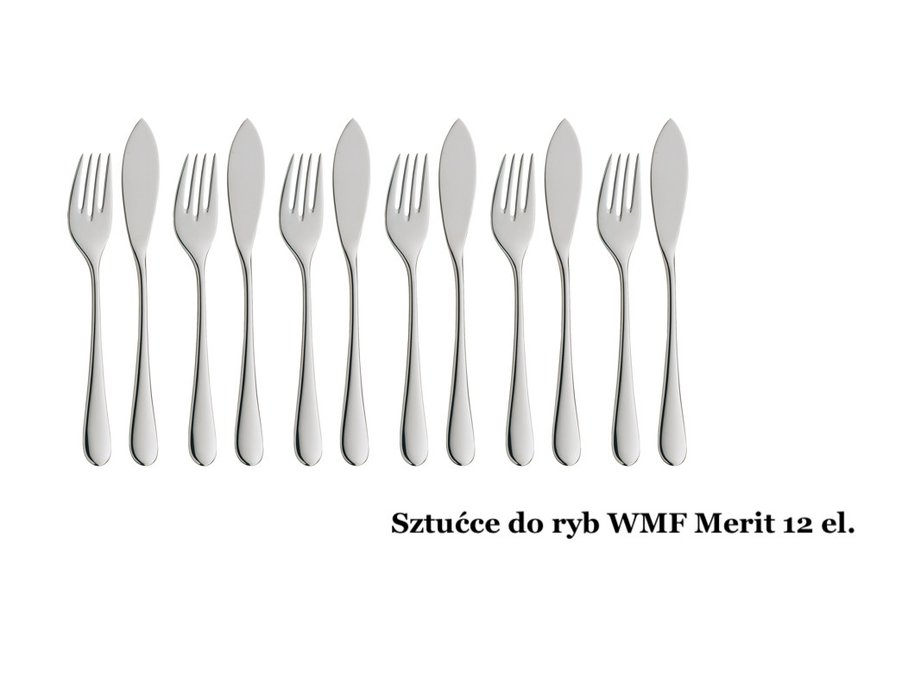 Sztućce do ryb WMF Merit 12 el.