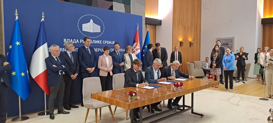 Potpisivanje moranduma sa predstavnicima Francuske 