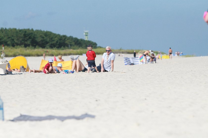 Jacek Magiera, urlop, wakacje, plaża, rodzina