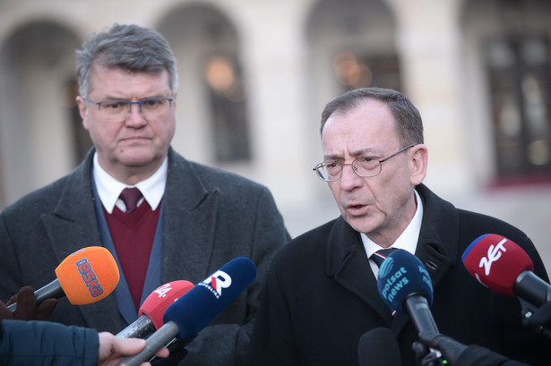 Były szef CBA i były minister spraw wewnętrznych Mariusz Kamiński oraz jego były zastępca Maciej Wąsik