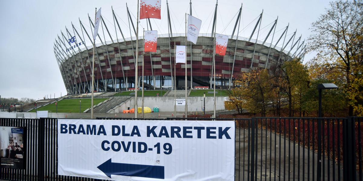 Szpital polowy na Stadionie Narodowym