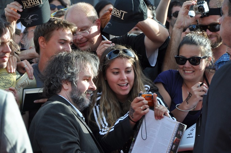 Peter Jackson na uroczystej premierze filmu 'Hobbit: Niezwykła podróż 3D'