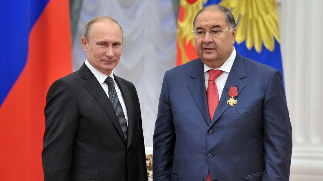 Vladimir Putin a ruský oligarcha Ališer Usmanov
