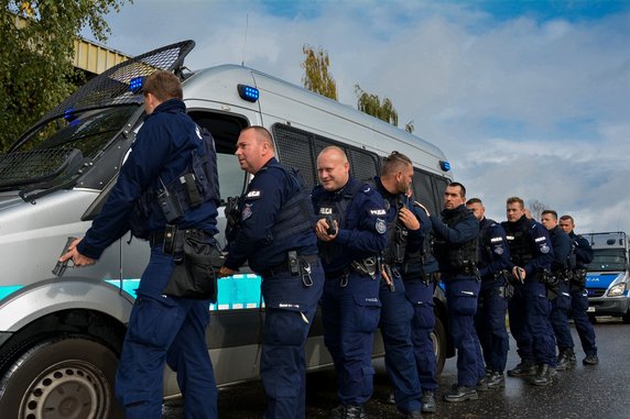 ćwiczenia poznańskich policjantów fot. KMP Poznań