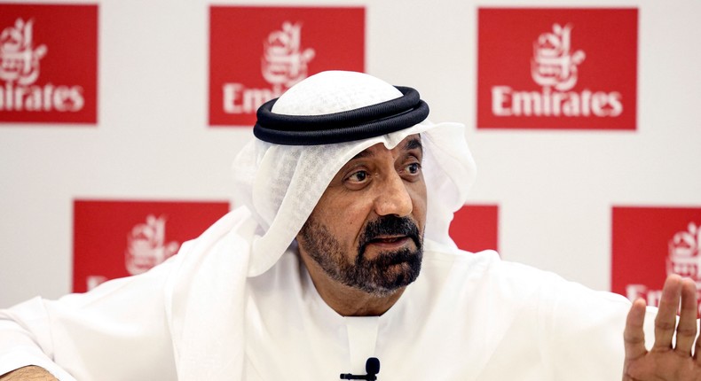 Sheikh Ahmed bin Saeed al-Maktoum, CEO of the Emirates Group, says the airline is connecting people by still flying to Russia.