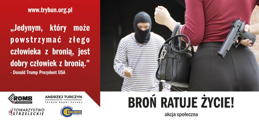 Kontrowersyjna akcja społeczna zachęcająca Polaków do posiadania broni