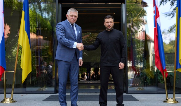 Volodimir Zelenski i Robert Fico u Užgorodu