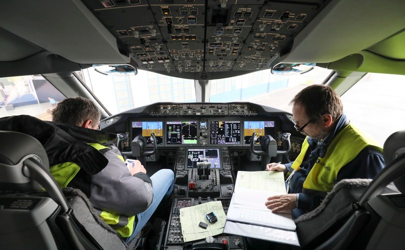 Kabina pilotów Dreamlinera