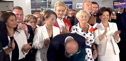 Co za sceny! Chcieli być blisko Jarosława Kaczyńskiego. Wszystko widać na nagraniu