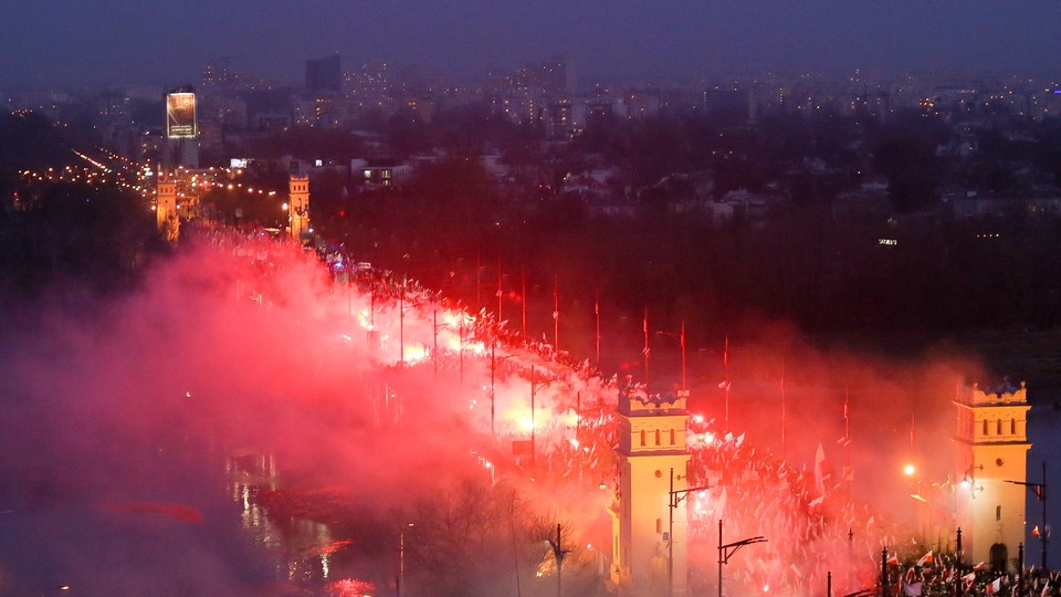 WARSZAWA MARSZ NIEPODLEGŁOŚCI 2014 NARODOWCY (uczestnicy marszu)