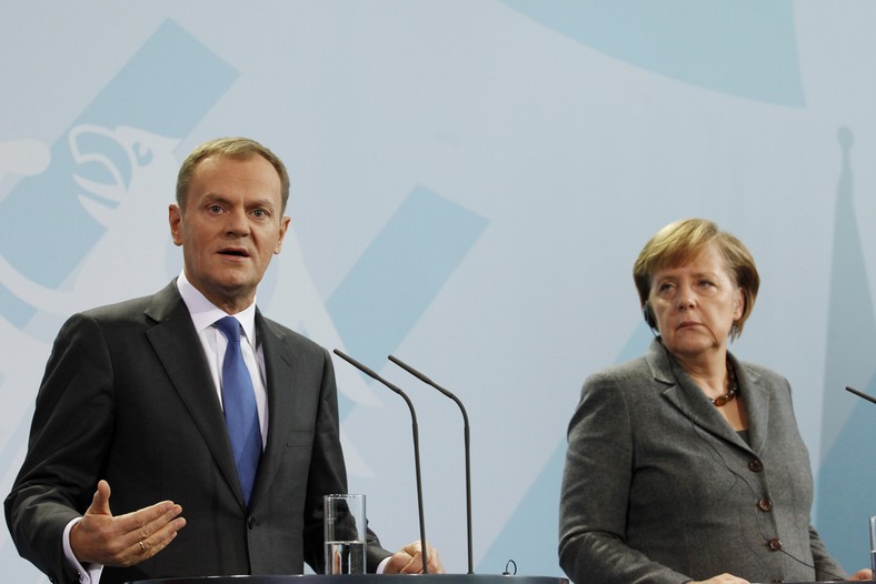 Donald Tusk i Angela Merkel