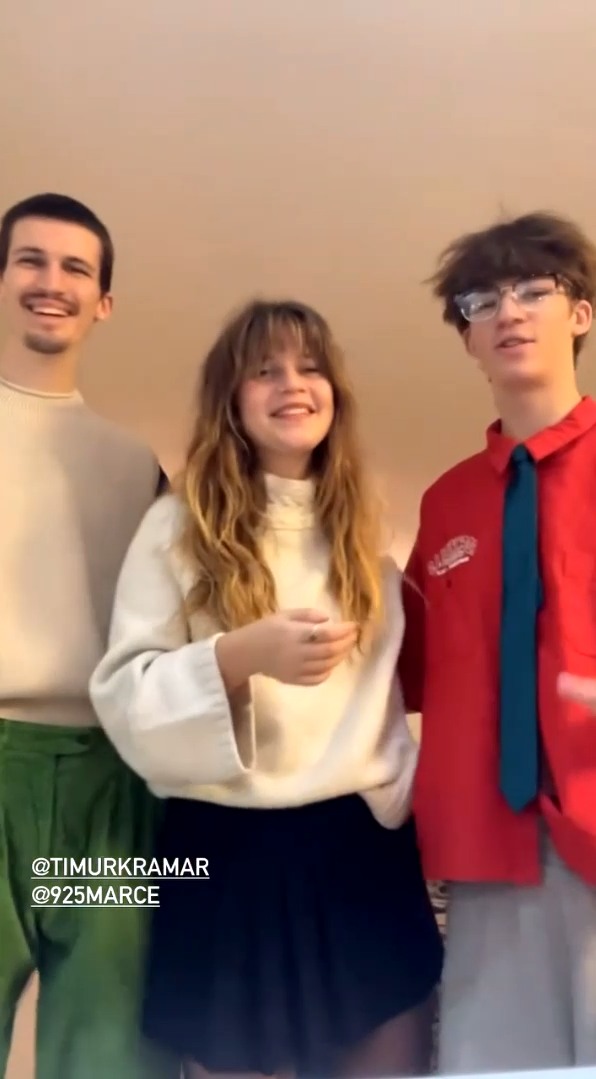 Deti Maroša Kramára - Timur, Tamara a Marko (vpravo).