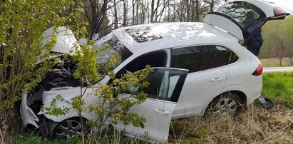 Widowiskowy finał szaleńczego pościgu. Dla AGD skończył na drzewie