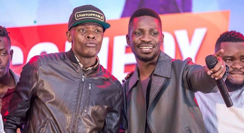 Jose Chameloene and Bobi Wine 