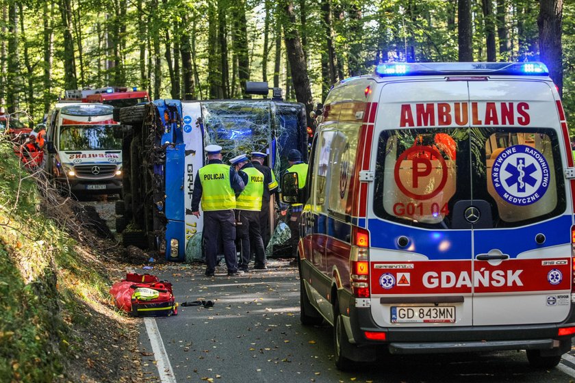 Wypadek autobusu w Gdyni 