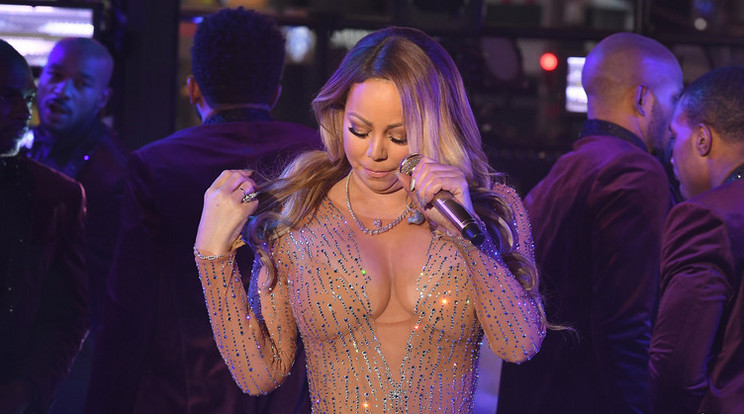 Mariah Carey a szilveszteri show-ján alig énekelt / Fotó: AFP