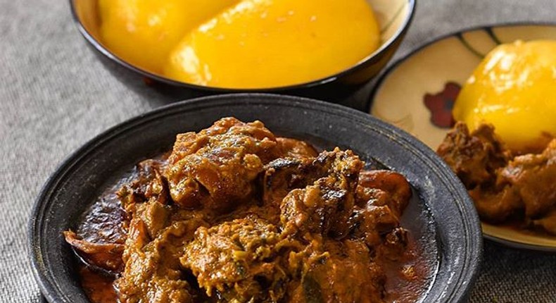 Hot Banga soup and Starch (Photo credit -Matsecooks)