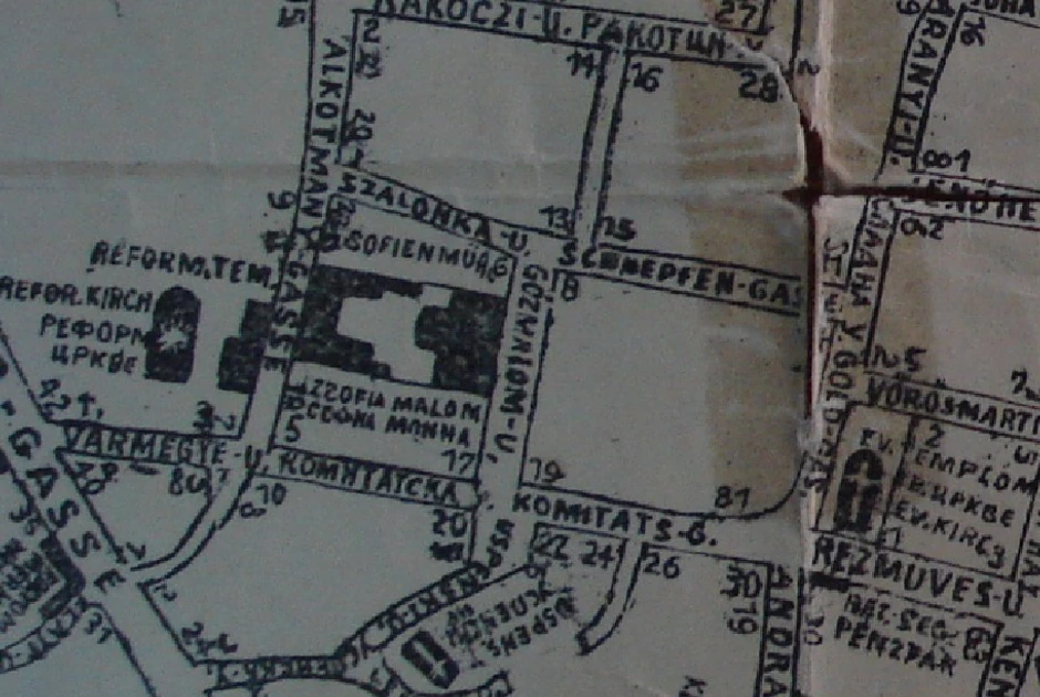 Mapa Prve Javne kuće u Novom Sadu