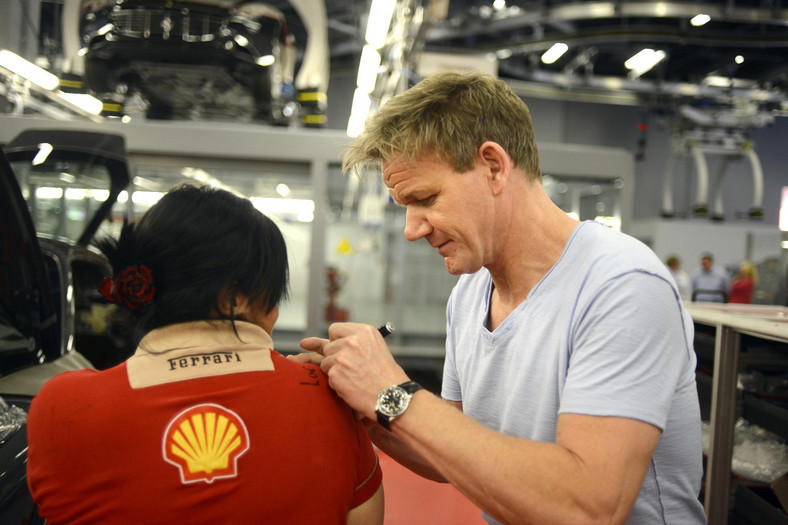 Gordon Ramsay zasmakował w Ferrari