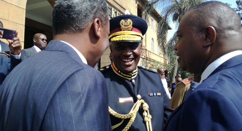 IG Hillary Mutyambai with DPP Noordin Haji & DCI George Kinoti