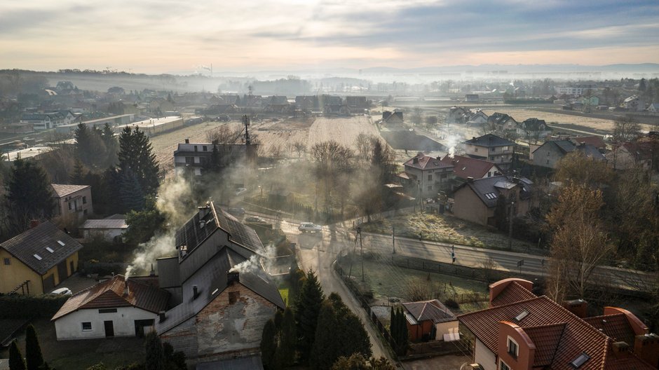 Panorama podkrakowskiego smogu, fot. Joanna Urbaniec