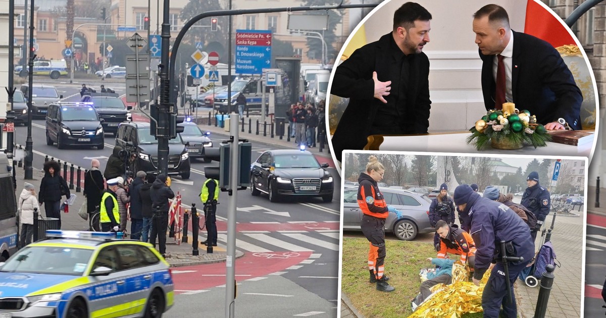 Nagła interwencja policji w Warszawie podczas zabezpieczania wizyty prezydenta Ukrainy