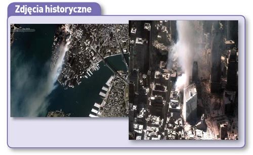 11 września 2001 roku: po ataku terrorystycznym na World Trade Center w Nowym Jorku do nieba wznosi się gigantyczna chmura dymu