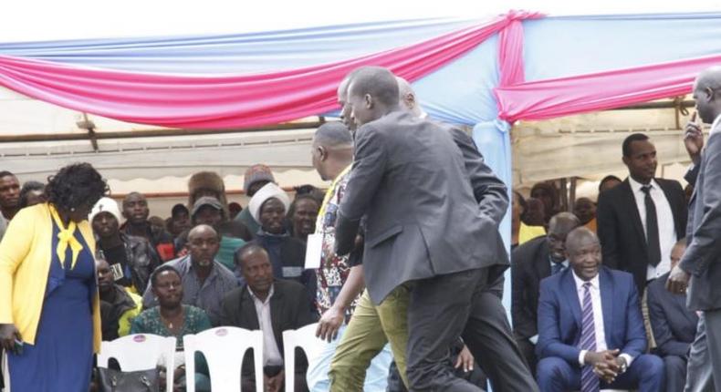 Ruto’s bodyguards act swiftly after breach in his security detail in Nakuru