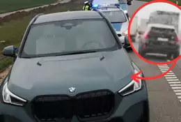 Kierowca BMW zatrzymany na A1. Zdradził go "trop węża"