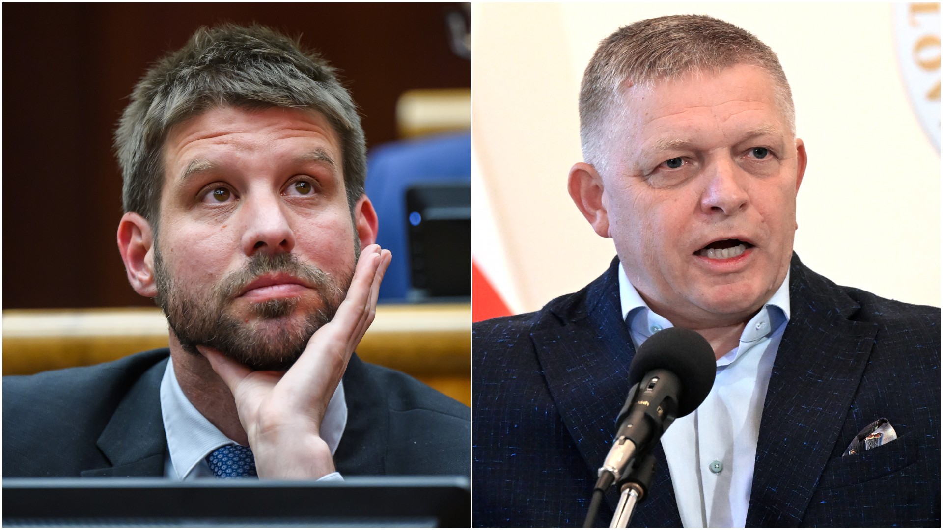 Michal Šimečka a Robert Fico
