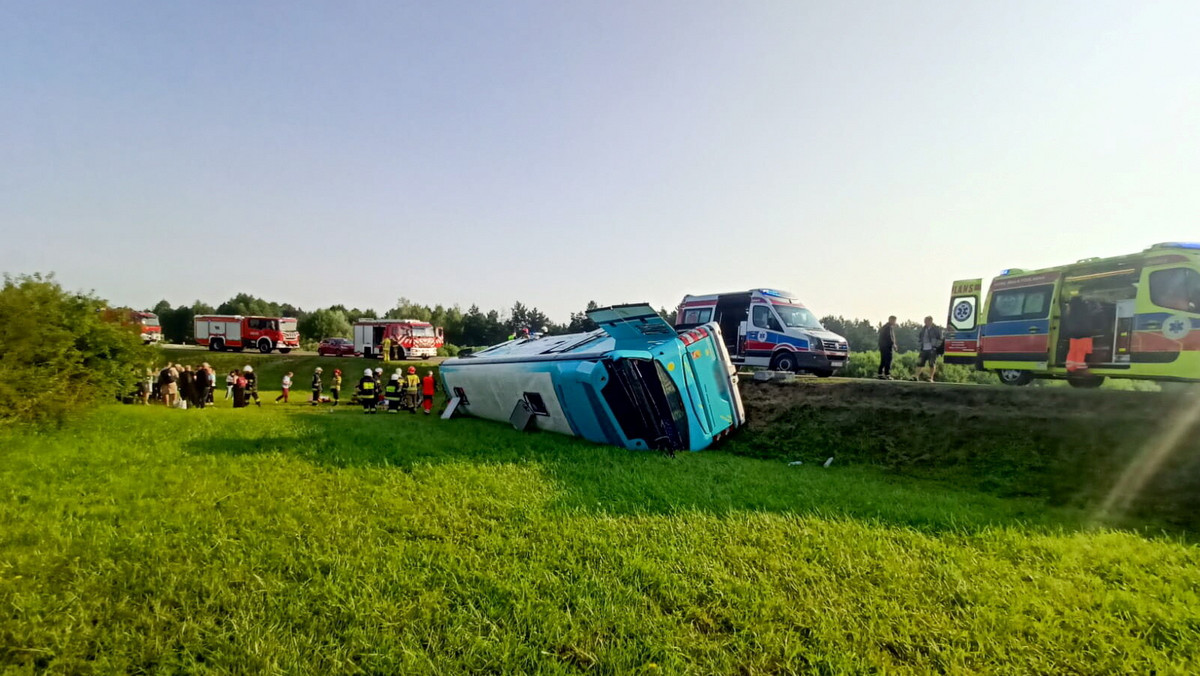 Wypadek autokaru z Białorusi. Są zarzuty dla 30-letniego kierowcy
