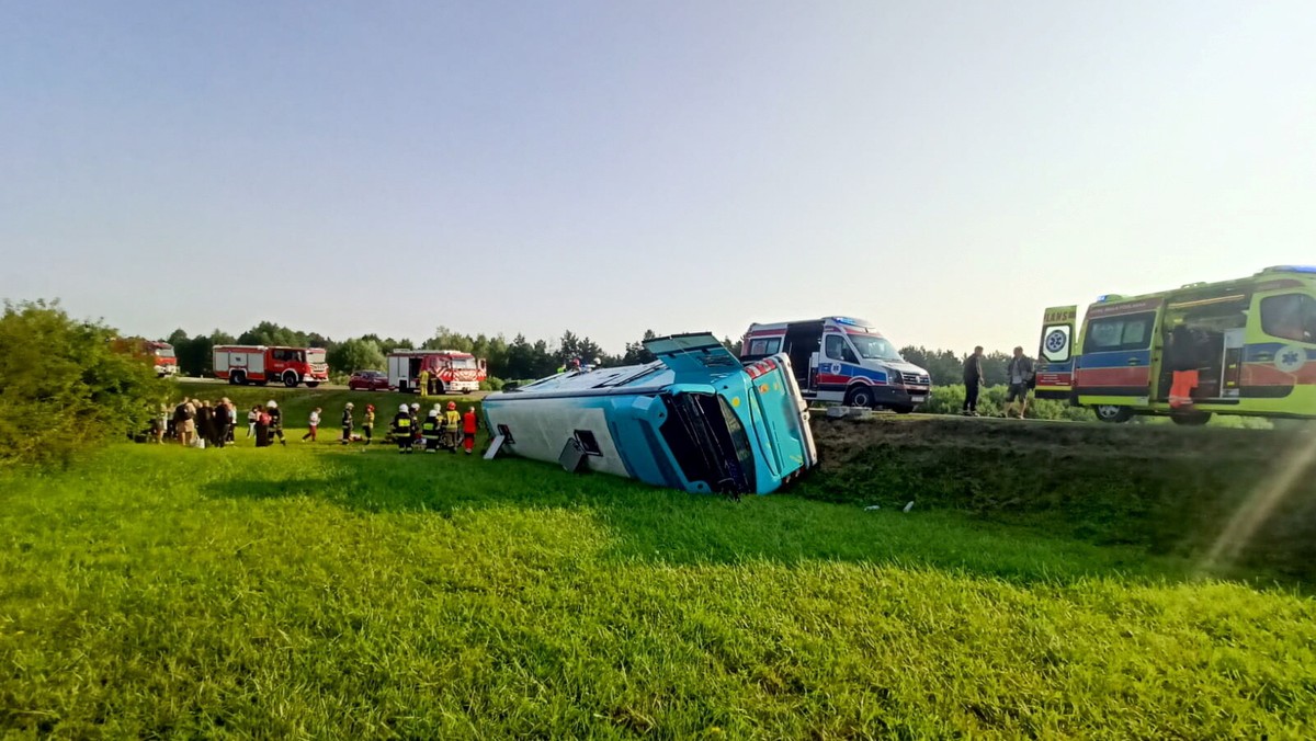 Wypadek autokaru z Białorusi. Są zarzuty dla 30-letniego kierowcy