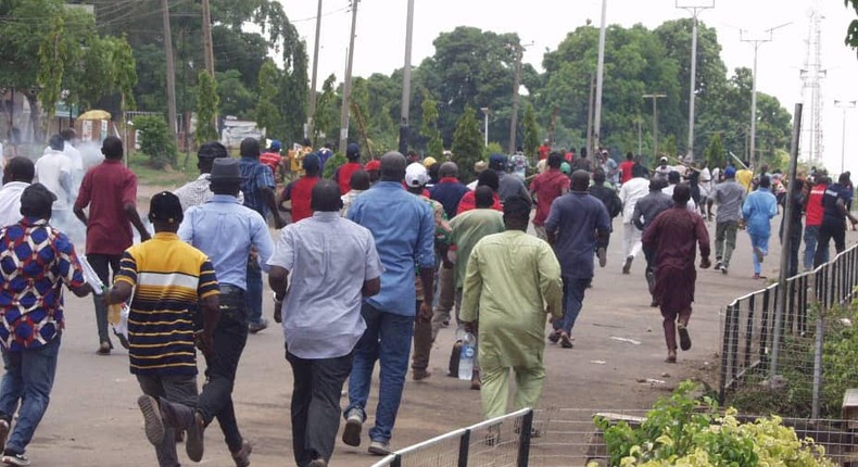 Kaduna APC primary election turns bloody as hoodlums invade venue. [NLCHeadquarters]