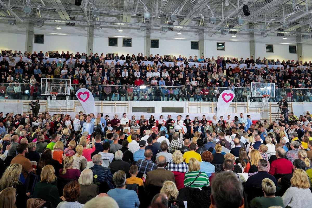 Donald Tusk we wrocławskim Jagodnie