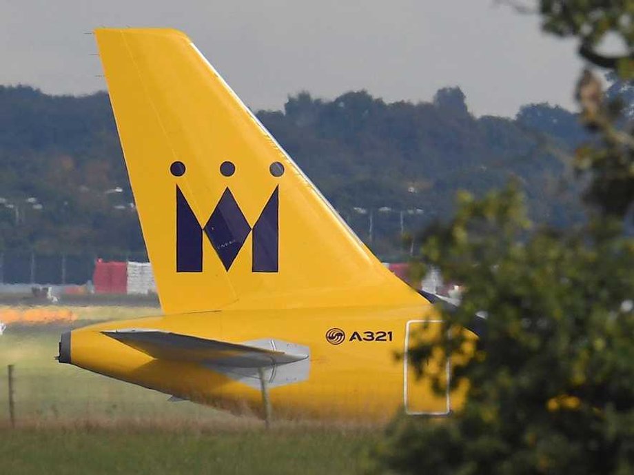 A Monarch Airlines passenger aircraft prepares for take off from Gatwick Airport in southern England, Britain, October 9, 2016.