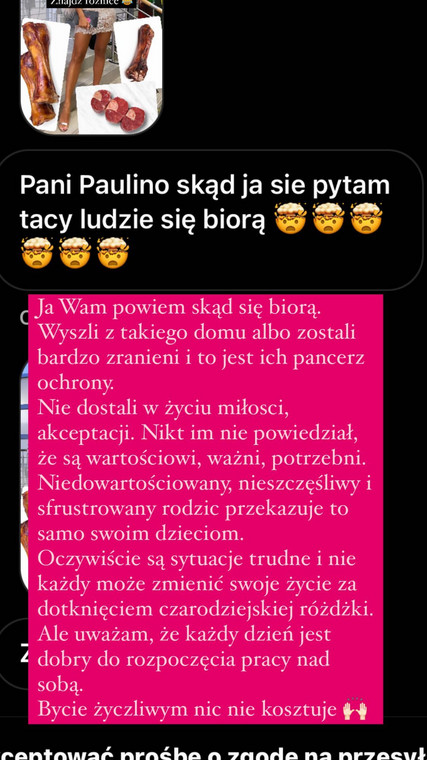 Paulina Krupińska odpowiedziała hejterce